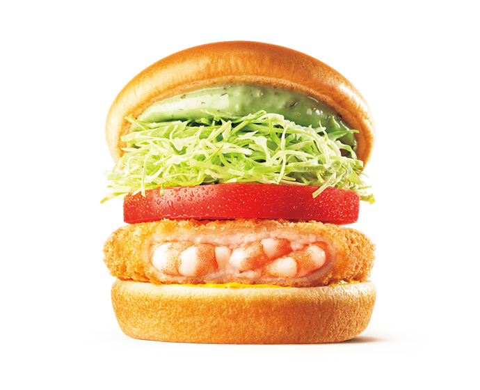 【期間限定】バジルマヨの海老カツバーガー 〜国産バジル〜