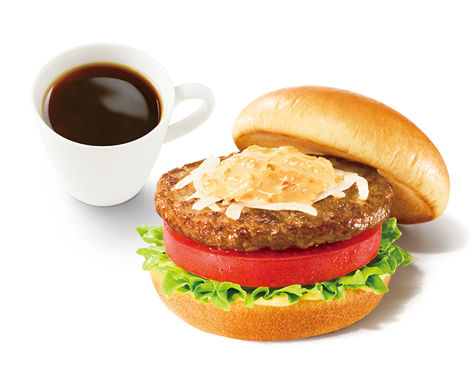 朝の野菜バーガー 〜オーロラソース〜 ドリンクセット