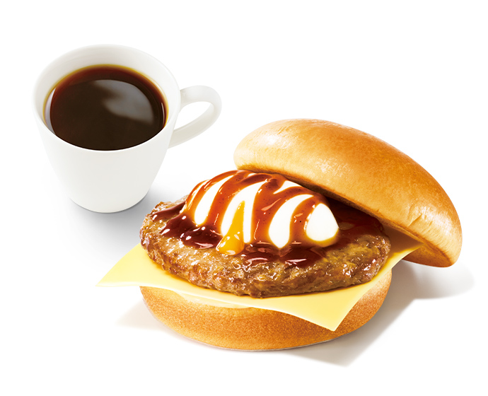 【特別価格】朝のとろったまチーズバーガー 〜テリヤキソース〜 ドリンクセット