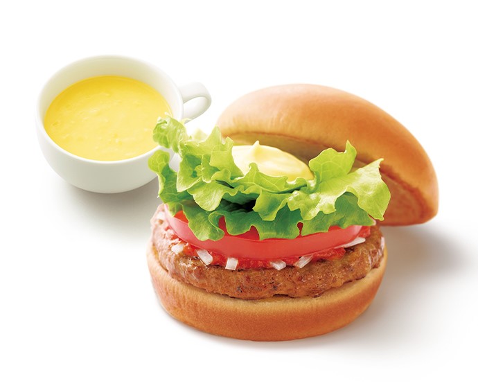 モーニング野菜バーガー ＋70円ドリンクセット（スープ・シェイク等）