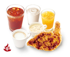 【期間限定】ホット スパイスモスチキン＜カレー＞セット(＋70円ドリンク)※日向夏＆レモンジンジャーエールはこちらよりお選びください