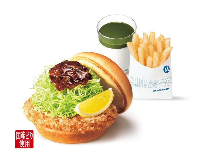 【平日・期間限定】昼割セット 和風旨（うま）だれのとり竜田バーガー（＋140円ドリンク）＜10時半から15時まで販売＞