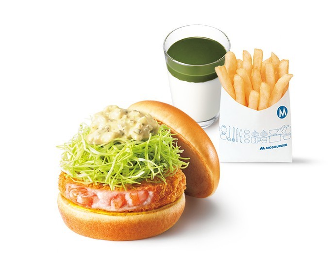 【平日限定】昼割セット 海老カツバーガー(＋140円ドリンク)＜10時半から15時まで販売＞