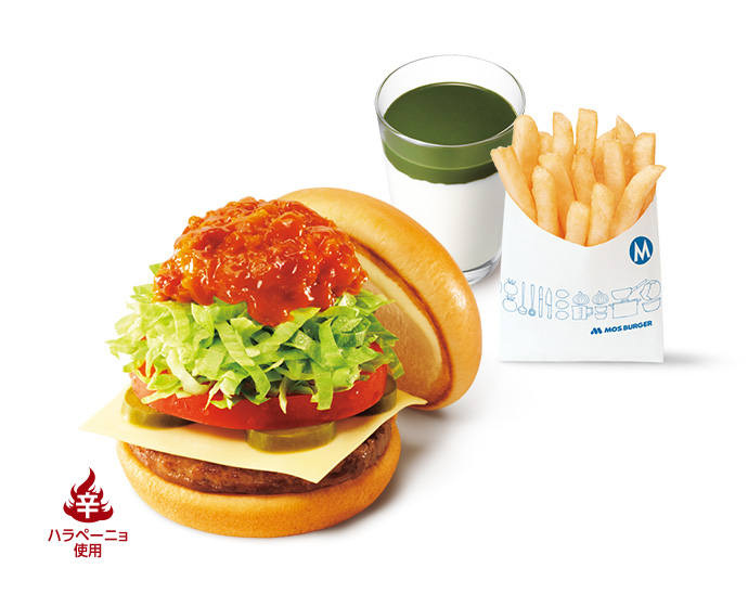 【平日・期間限定】昼割セット スパイシーモスタコスバーガー(＋140円ドリンク)＜10時半から15時まで販売＞
