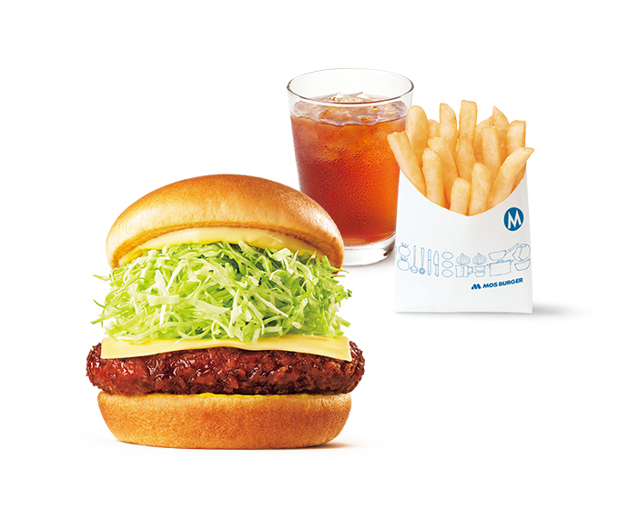 【平日・期間限定】昼割セット メンチカツチーズバーガー＜10時半から15時まで販売＞
